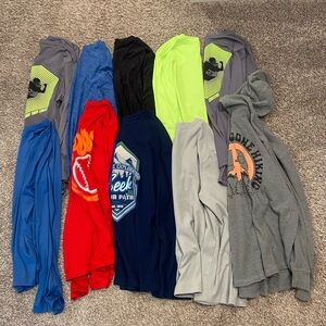 10 boys XL 14/16 HUSKY long sleeve shirts